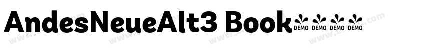 AndesNeueAlt3 Book字体转换